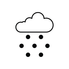 Coud  vector icon stock illustration