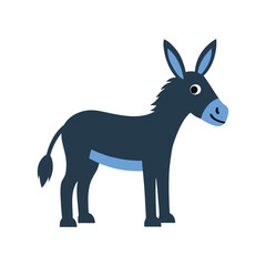donkey vector icon on white background