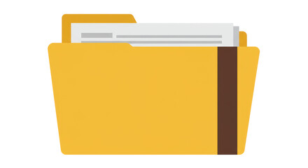 Isolated Yellow Folder
