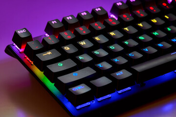 Tactile precision, neon attitude. Gaming keyboard. Every key lit like a battlefield command, this...