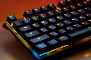 Tactile precision, neon attitude. Gaming keyboard. Every key lit like a battlefield command, this...