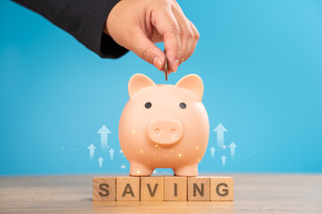 Saving Money for Future Growth and Financial Security personal savings, money management, and...