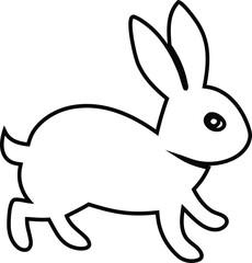 vector illustration of a rabbit
