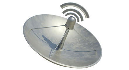 Isolated Satellite Dish