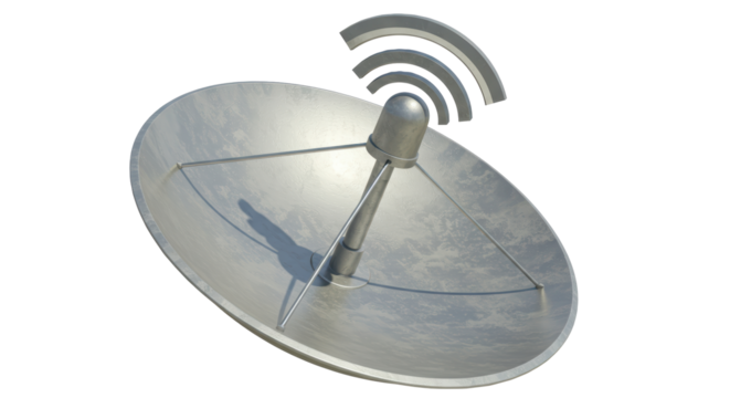 Isolated Satellite Dish