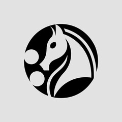 vector illustrations of a horse