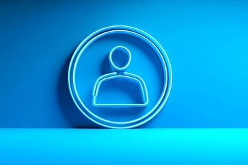 Membership Join Us blue Icon Hiring Subscription Symbol Illustration  
