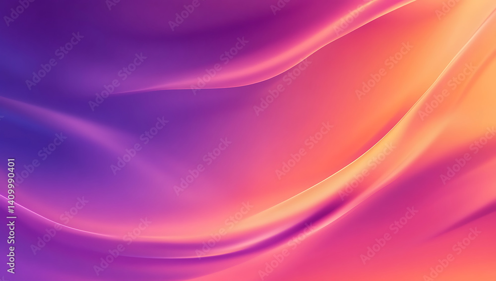 Poster Abstract gradient background with flowing smooth color transitions