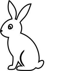 vector illustration of a bunny