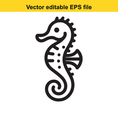 vector seahorse