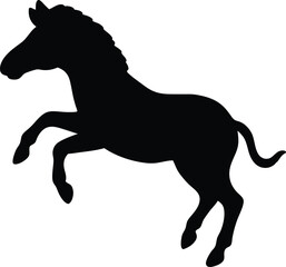 horse silhouette vector