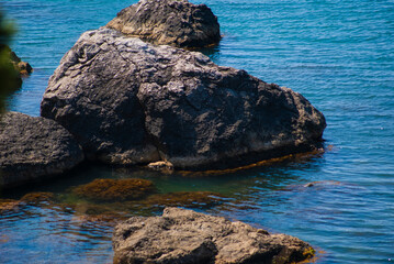 rocks in the sea