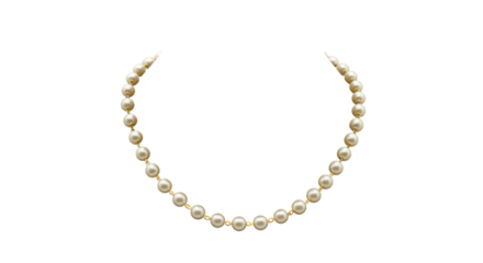 Isolated Pearl Necklace