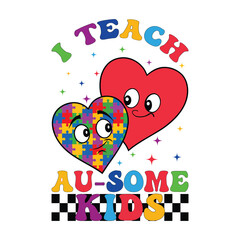 Vibrant Autism Awareness Day T-shirt Vector Design to Show Your Support

