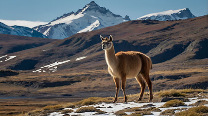 llama in the mountains
