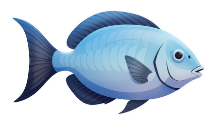 Isolated Blue Fish