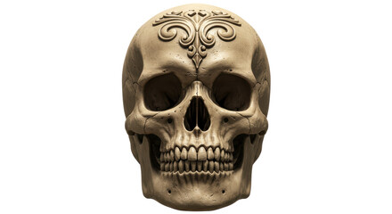 Isolated 3D skull Sign