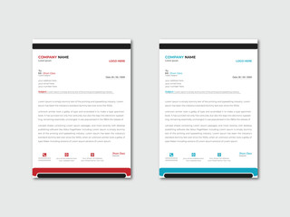 Unique minimalist A4 size Letterhead Design for your company Business and Corporate Use
