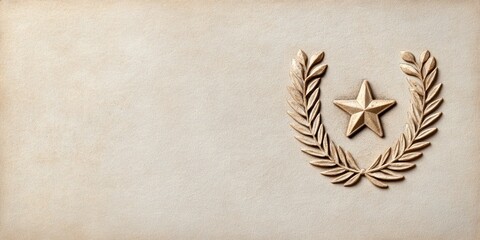 vintage armed forces postcard, an antique armed forces day postcard featuring a weathered, sepia-toned military emblem, decorative stars, and a customizable greeting area