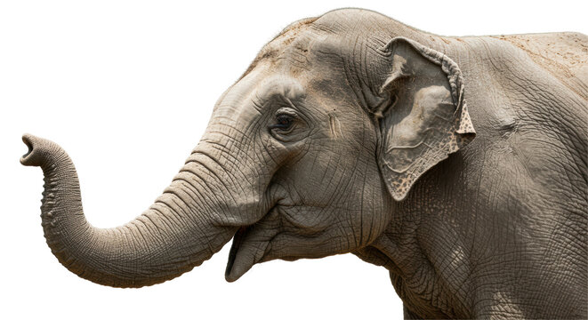 Isolated Elephant Head