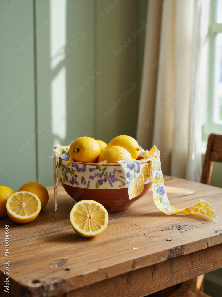 Poster everyday objects - for downstream advertisement and design: sunlight illuminates a rustic wooden tab