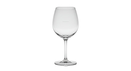 Isolated Empty Wine Glass