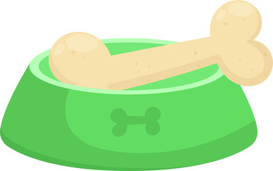 Dog bone clipart design illustration