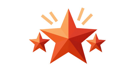 Isolated Three Star Rating