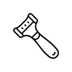 Vegetable Peeler Icon Minimalist Kitchen Tool Outline Style Design Element