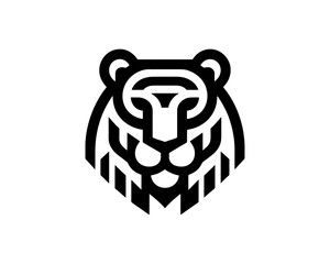 tiger head silhouette