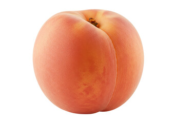 Fototapeta premium Ripe peach, close-up isolated on white background