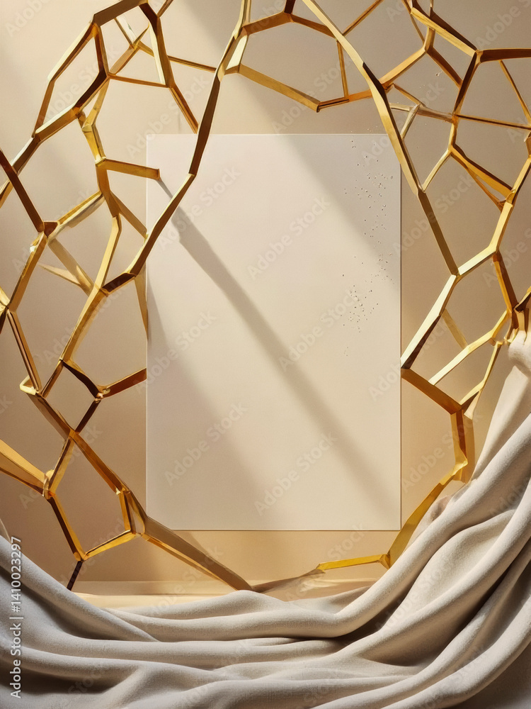 Poster everyday objects - for downstream advertisement and design: a blank white rectangular frame is elega