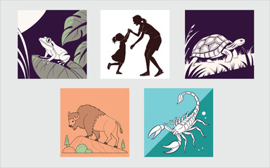 Vector illustration set of women fashion beauty collection design icons