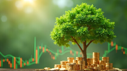 Carbon Credit Concept for Net Zero Emissions – Sustainable Investment in Green Climate Solutions