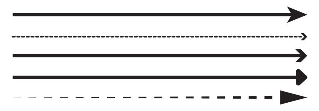 Set of both side long arrow icon. Arrows icon vector. Set Right and Left pointer arrow. EPS 10