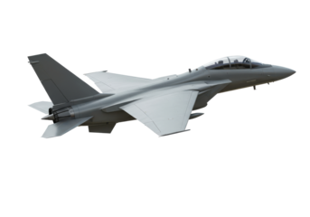 Modern military jet aircraft isolated on white background