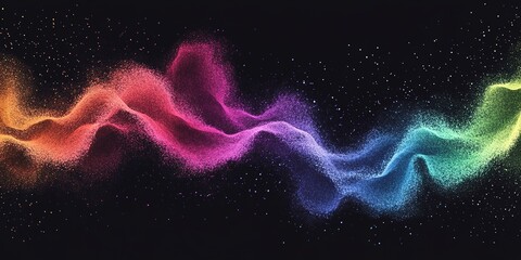 Multicolor Abstract Powder Burst – Dynamic Gradient Flow Background