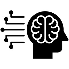 Machine Learning Glyph Icon Style