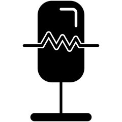 Speech Recognition Glyph Icon Style