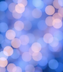 Fototapeta premium Abstract blurred blue bokeh background, perfect for design, dreamy, color, out of focus