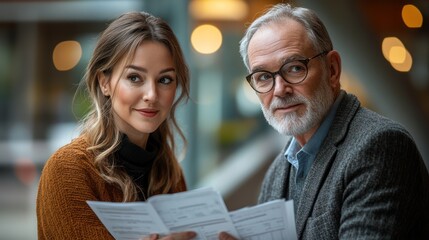 Business discussion, documents