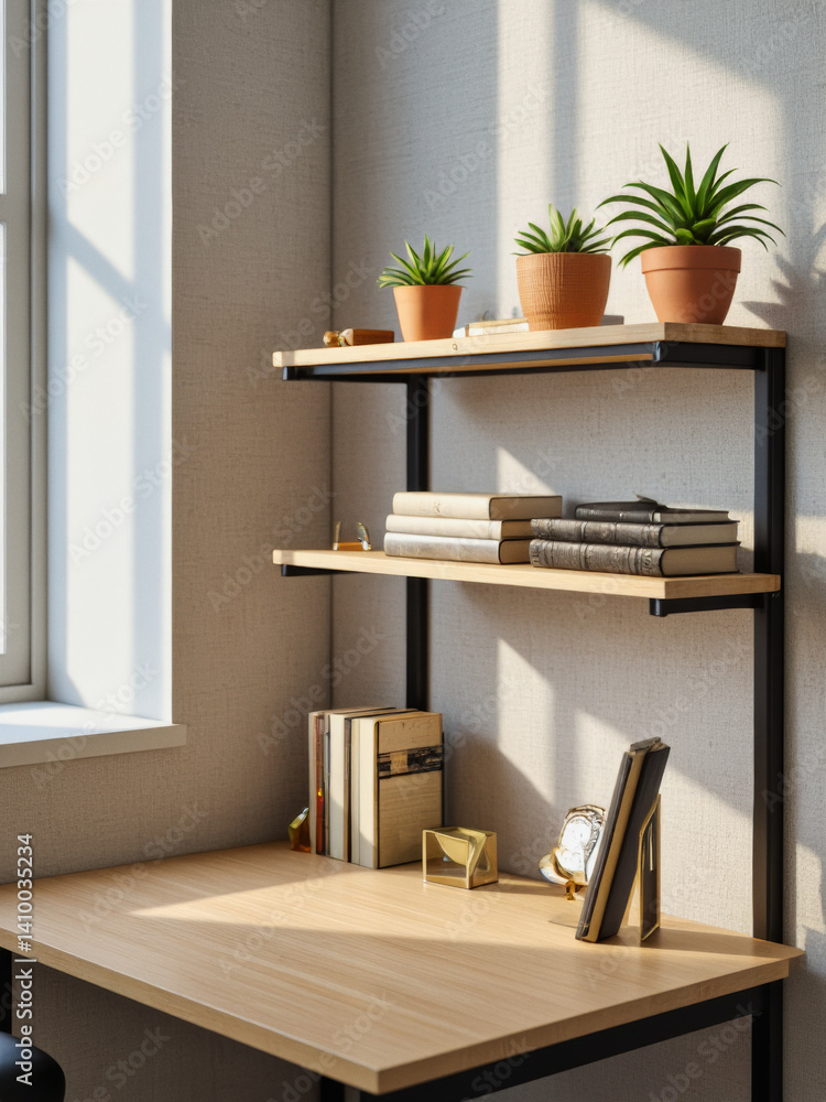 Aufkleber everyday objects - for downstream advertisement and design: sunlight streams through a window, illum
