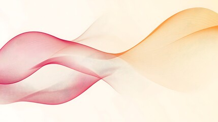 Abstract Red and Orange Wave Lines Design