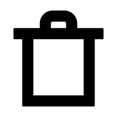 Trash Can Bin Garbage Waste Container Icon