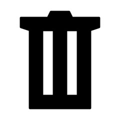 Trash Can Bin Garbage Waste Container Icon