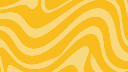 Abstract Yellow Swirls, Abstract horizontal background with colorful waves. Trendy vector illustration in style retro 60s, 70s. Pastel colors