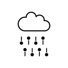 Coud  vector icon stock illustration