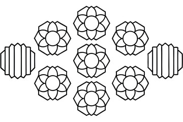 Obraz premium rapidline core line art high speed motion illustration