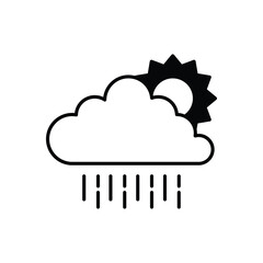 Cloud  vector icon stock illustration