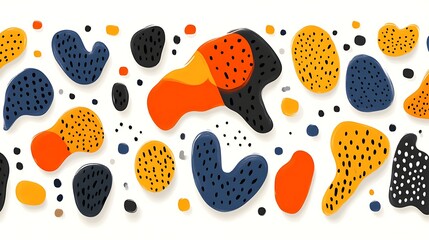Abstract colorful shapes pattern design illustration